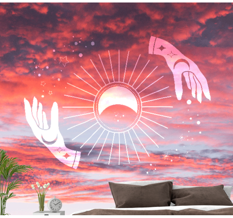 Wall mural text cosmic embrace - TenStickers