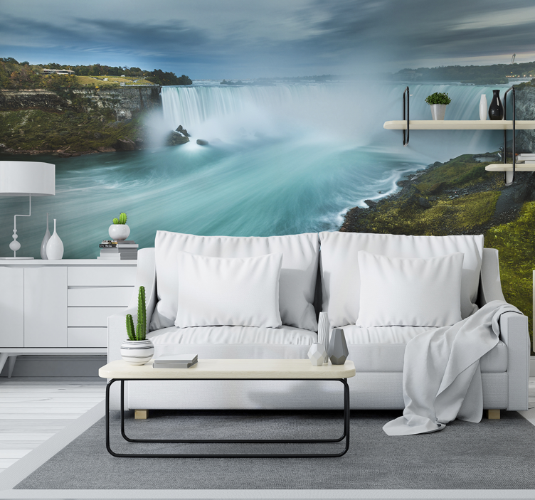 Waterfall wall mural niagara falls view - TenStickers