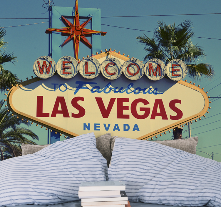 Welcome to Las Vegas city wall mural - TenStickers