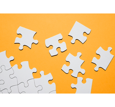Jigsaw piece  3D Wall Mural - TenStickers