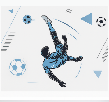 Blue player shooting murals for teenage bedrooms - TenStickers