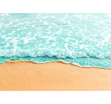 3d waves of the ocean landscape wall mural - TenStickers