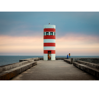 Lighthouse landscape wall mural - TenStickers