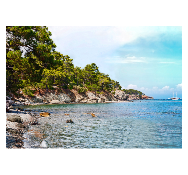 Antalya beach City wall mural - TenStickers