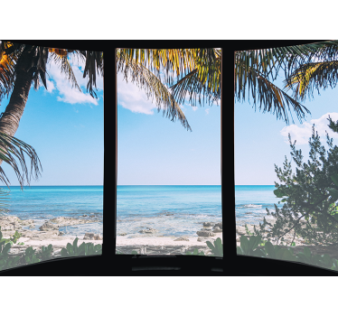 Sea wall mural tranquil ocean view - TenStickers