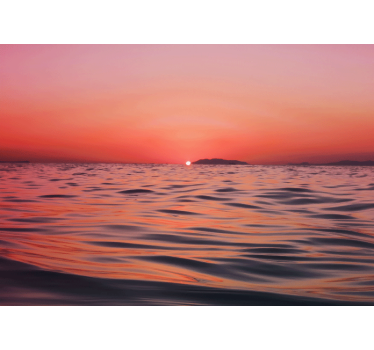 Sea wall mural twilight above the sea - TenStickers