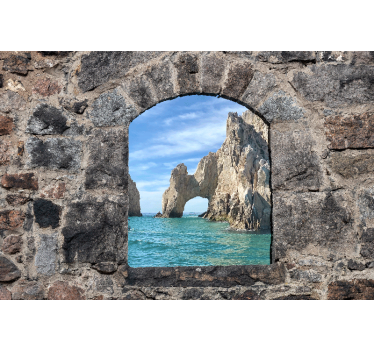 Rocky Arch View sea wall mural - TenStickers
