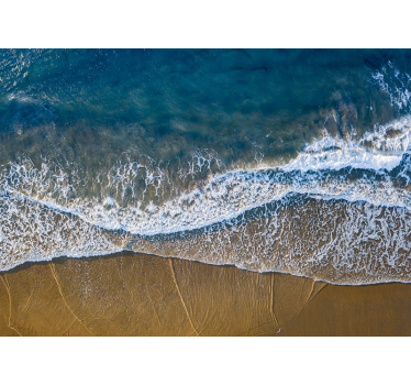 Aerial Shoreline View sea wall mural - TenStickers