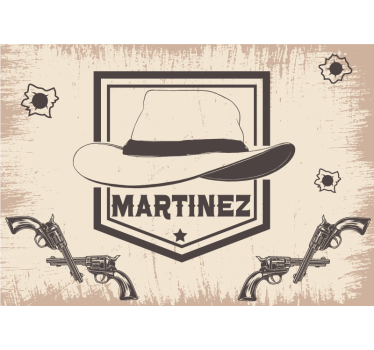 Murals for teenage bedrooms customizable cowboy theme - TenStickers