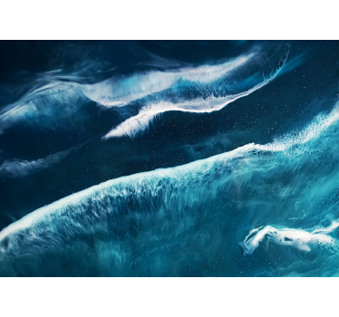 Ocean Wave Serenity sea wall mural - TenStickers