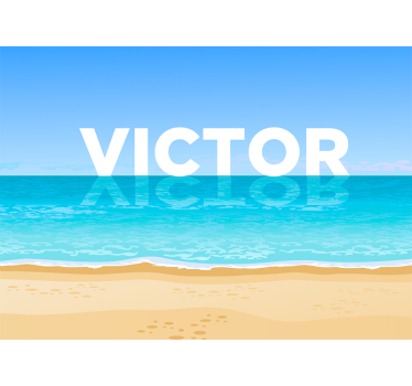Beach With Water sea wall mural - TenStickers