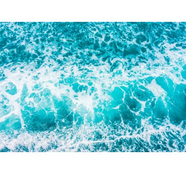 Sea wall mural couple embracing waves - TenStickers