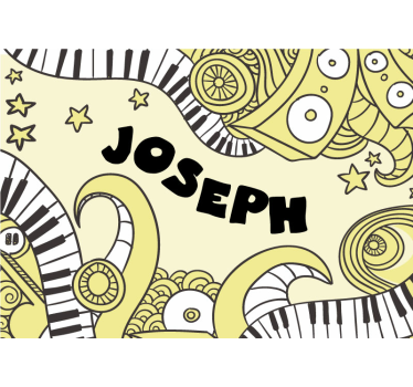 Customizable graffiti music painting murals - TenStickers
