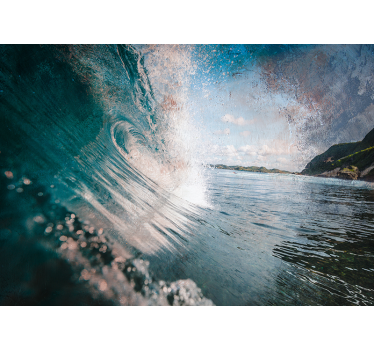 Energetic Sea Surge sea wall mural - TenStickers