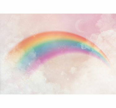 Rainbow clouds and bobbles Children Wall Murals - TenStickers