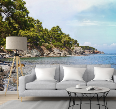 Antalya beach City wall mural - TenStickers