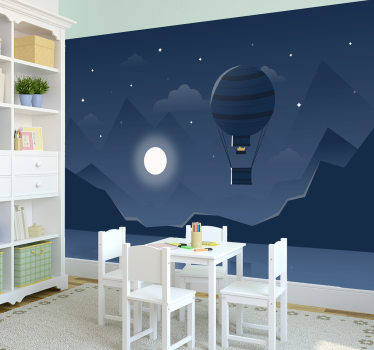 Hot Air Balloon 3D Wall Mural - TenStickers