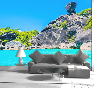 Phuket lake wall mural - TenStickers