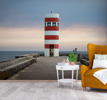 Lighthouse landscape wall mural - TenStickers