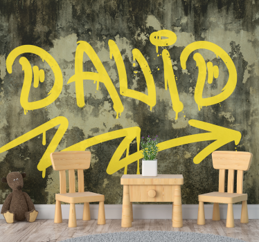 Name Graffiti painting murals - TenStickers