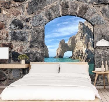 Rocky Arch View sea wall mural - TenStickers