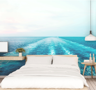 Sea wall mural ocean horizon landscape - TenStickers