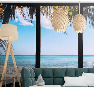 Sea wall mural tranquil ocean view - TenStickers