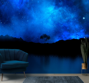 Starry Night Sky Wall Mural - TenStickers