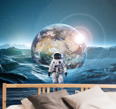 Stars and Space mural wallpaper - TenStickers