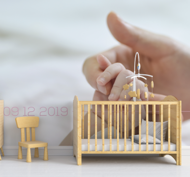 Childrens bedroom wall mural tender hand connection - TenStickers