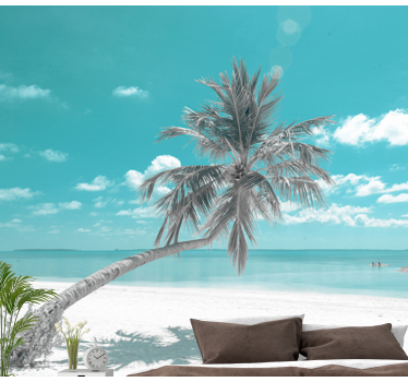 Tropical Beach Paradise sea wall mural - TenStickers