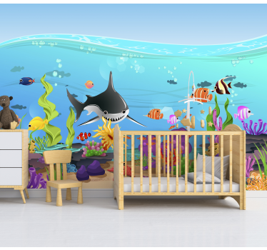 Underwater fish Children´s Wall Murals - TenStickers