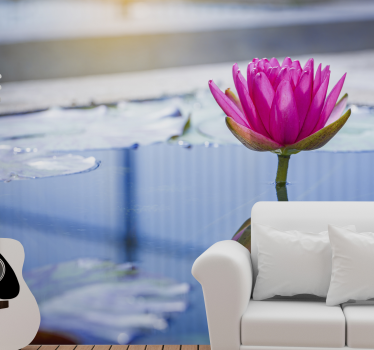 Zen wall mural lotus flower serenity - TenStickers