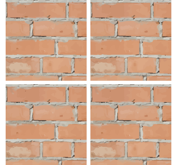 Texture coaster textured brick design - TenStickers