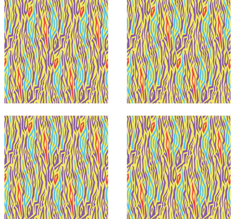 Texture coaster vibrant abstract lines - TenStickers