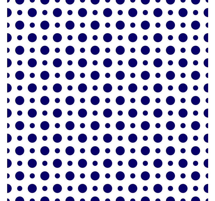 Texture coaster bold polka dot pattern - TenStickers