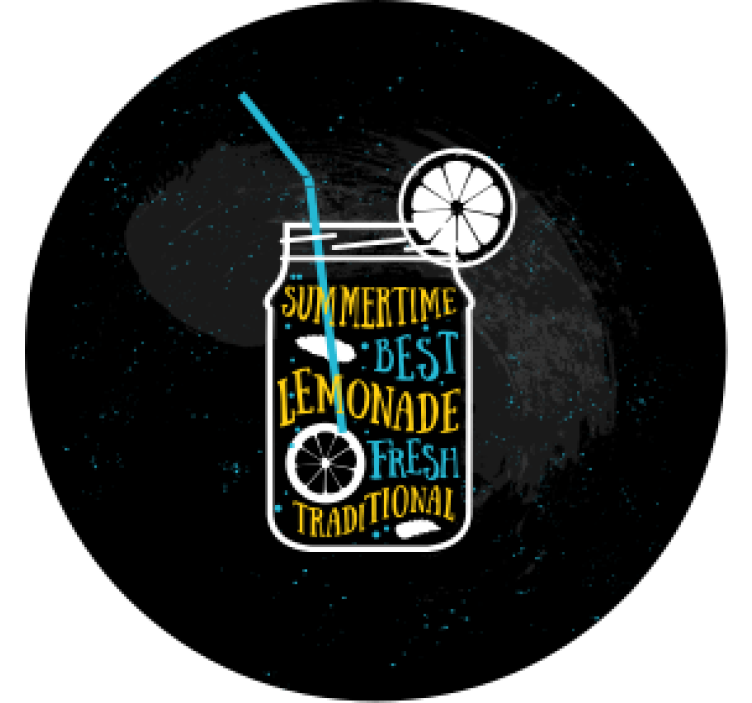 Modern coasters for refreshing lemonade drinks - TenStickers