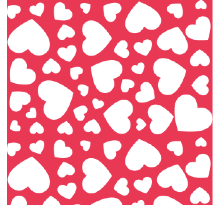 Wedding coaster with heart pattern design - TenStickers