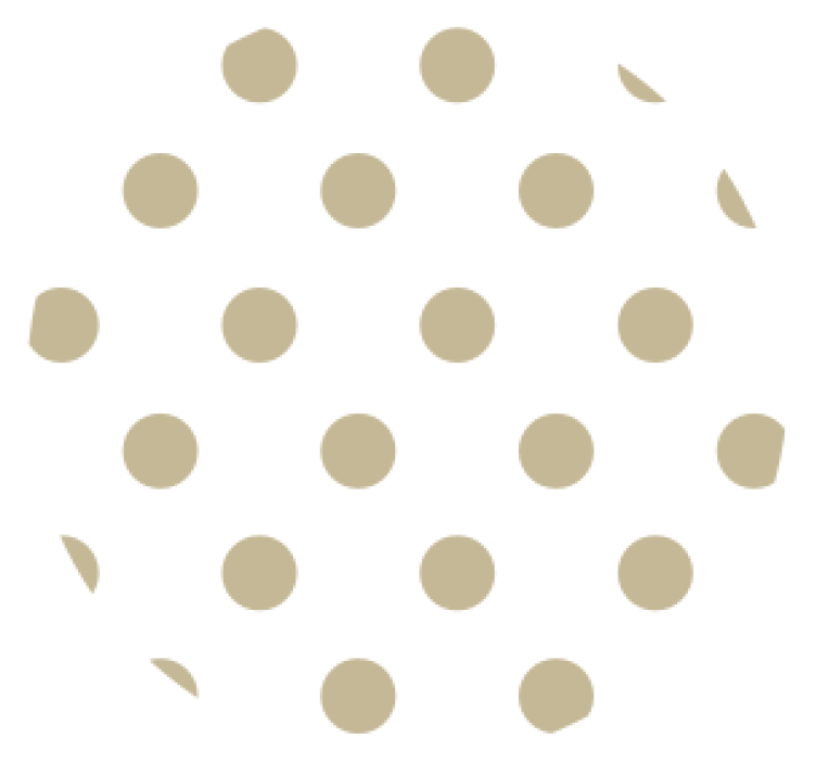 Texture coaster polka dot design - TenStickers