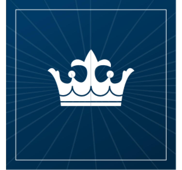 Crown emblem design beer mats - TenStickers