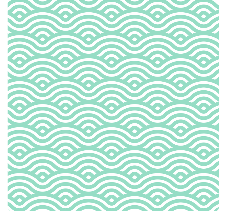 Texture coaster wavy line design - TenStickers