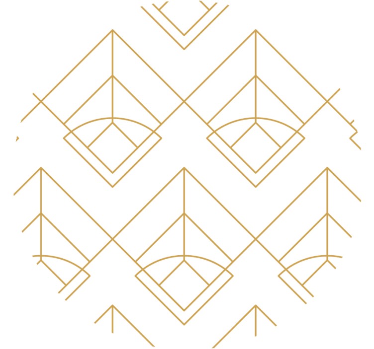 Texture coaster with geometric design pattern - TenStickers