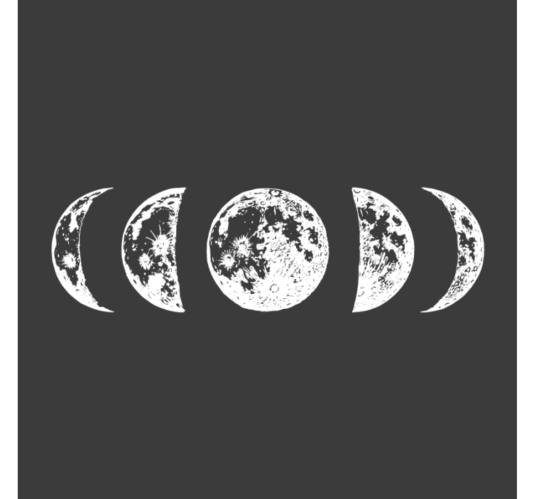 Texture coaster lunar phases illustration - TenStickers