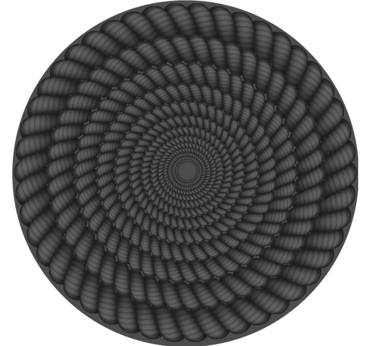 Texture coaster spiral pattern round - TenStickers