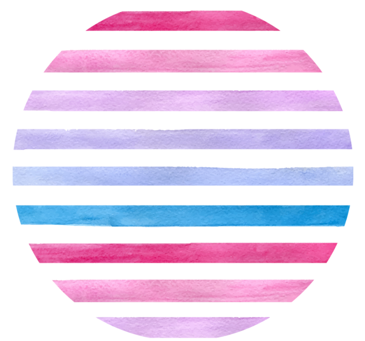 Texture coaster watercolor stripe design - TenStickers