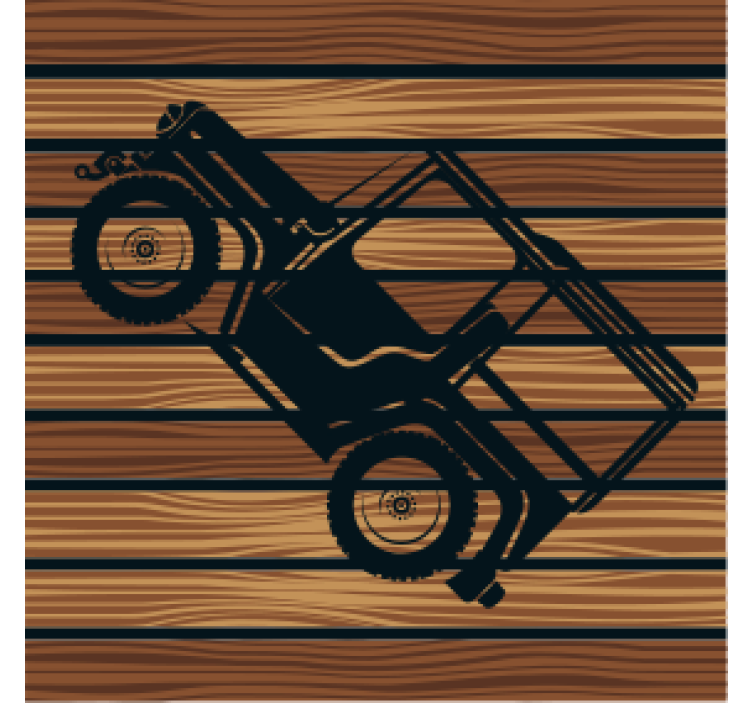 Texture coaster vintage off-road vehicle - TenStickers