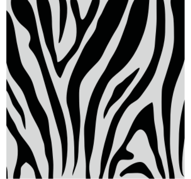 Texture coaster zebra stripe design - TenStickers