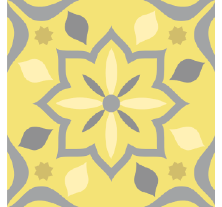 Wedding coaster floral print design - TenStickers