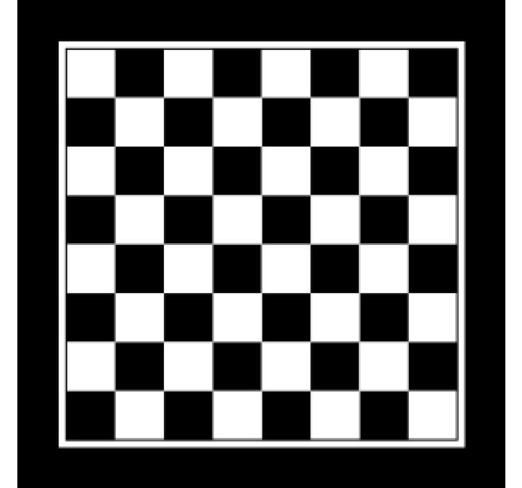 Geek coasters black and white checker pattern - TenStickers