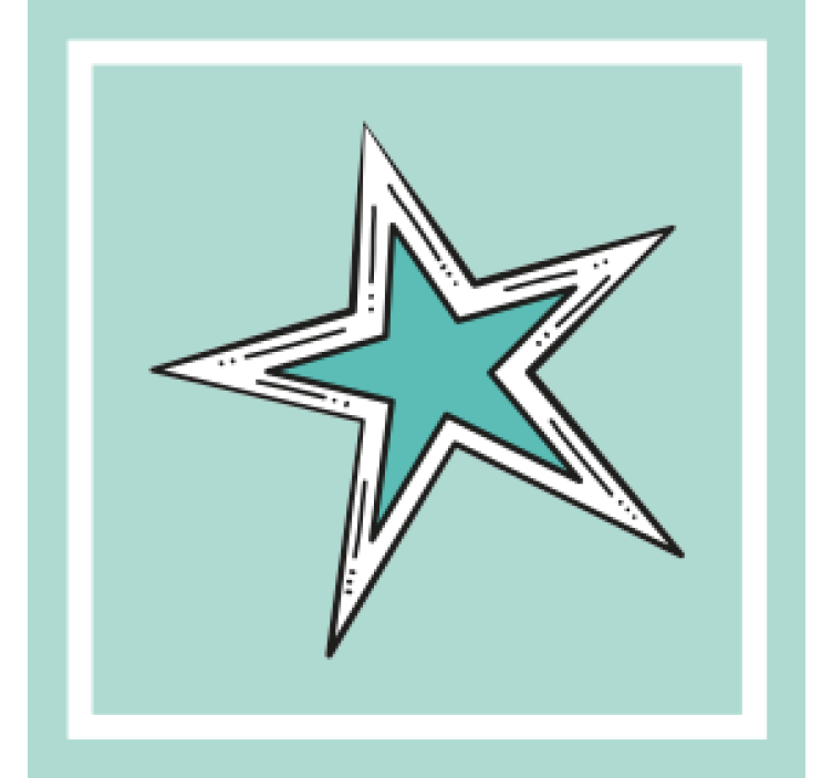 Star graphic accent beer mats - TenStickers